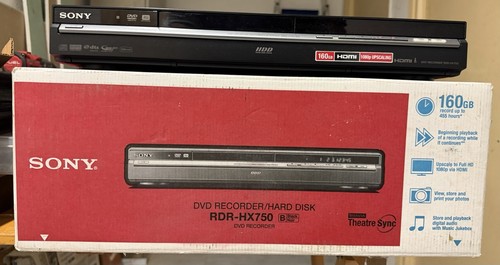 Dvd recorder sony rdr hx750 - dvd, rdr-hx750